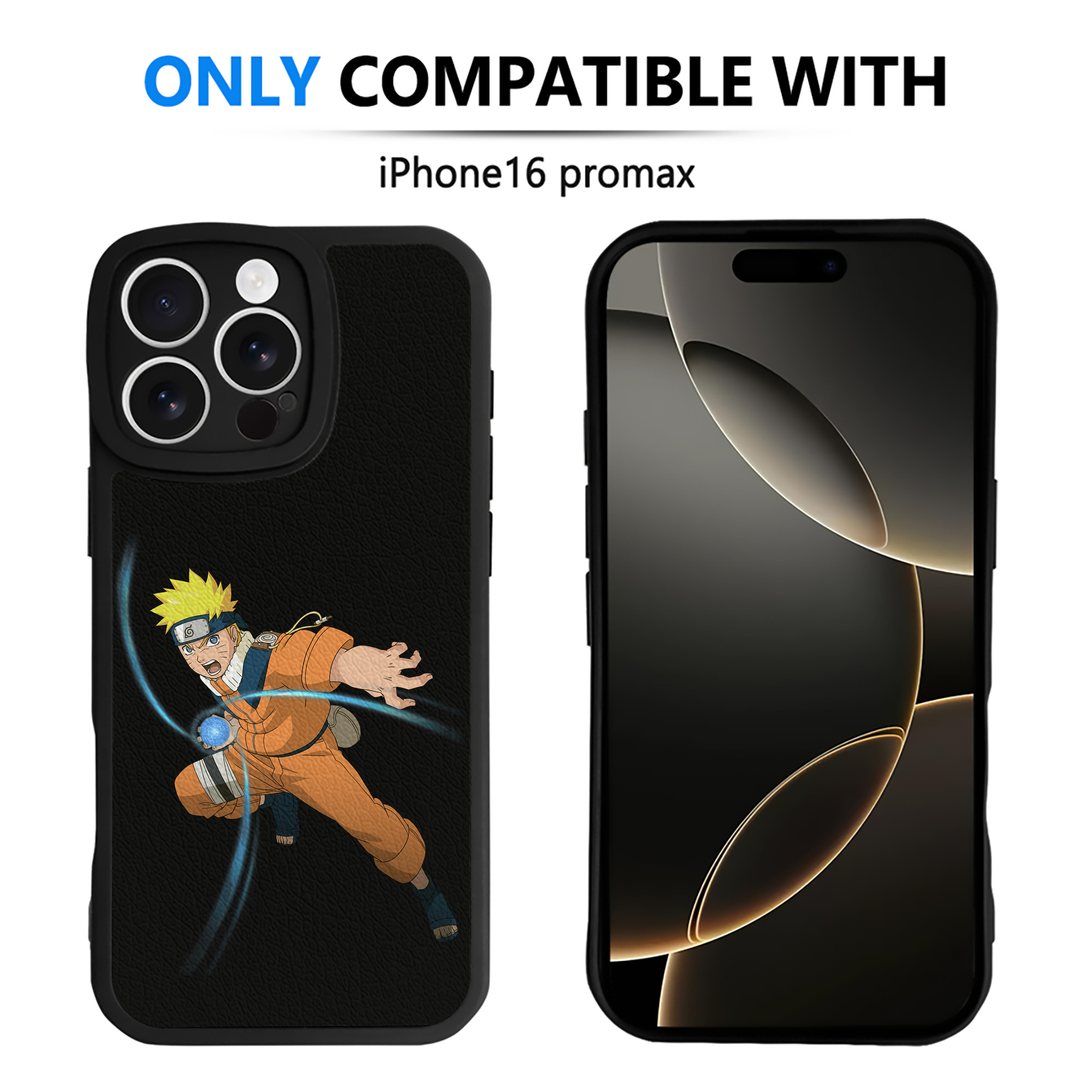 （画像用） NARUTO -ナルト- うずまき ナルト Uzumaki Naruto 【iPhone 16シリーズ対応】シリコンスマホケース（レザー調） 材質：シリコン